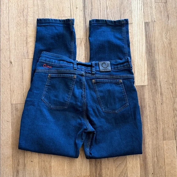 Origin Men's Jeans D68 34C Dark Wash Tapered Stretch Slim Denim Jeans - Picture 1 of 11